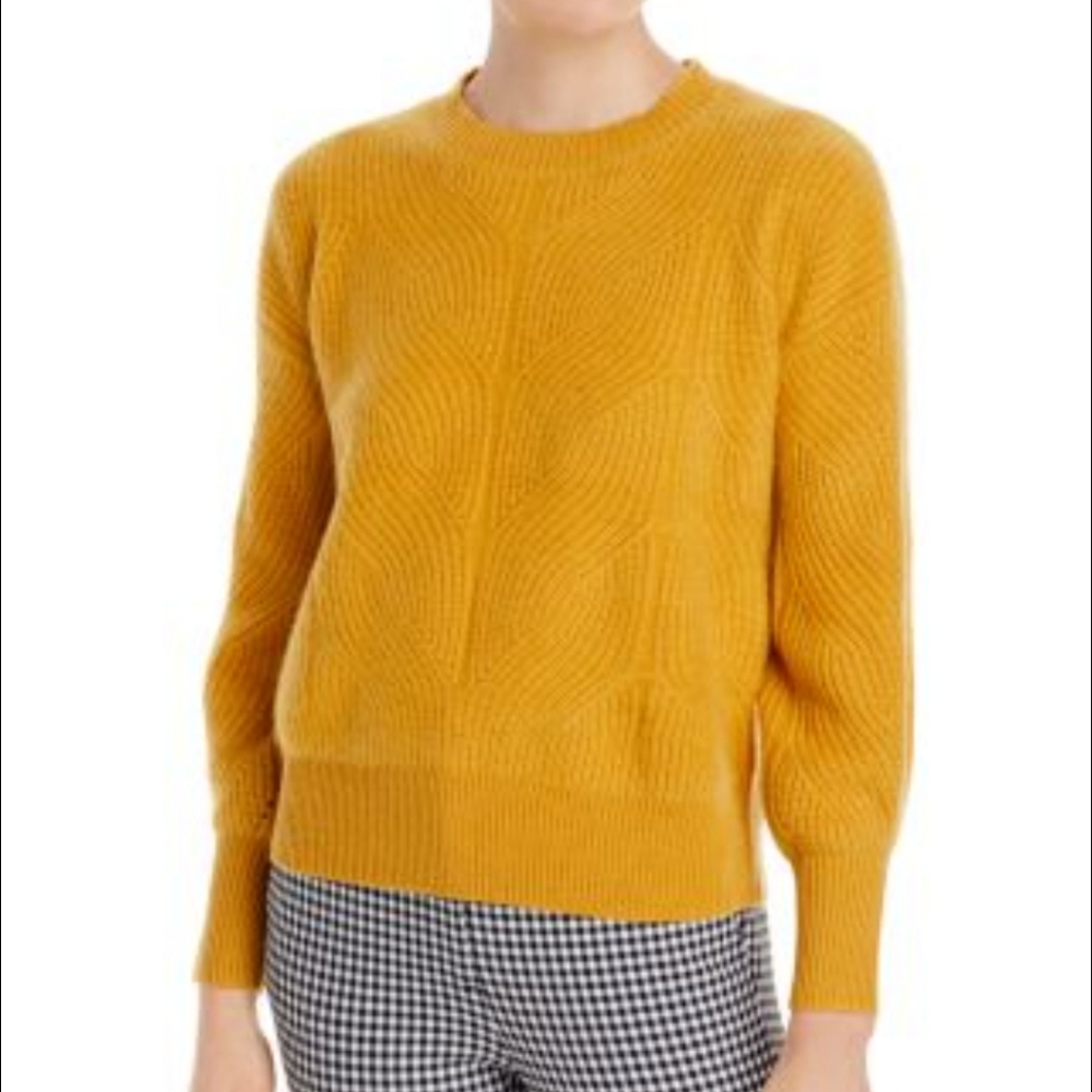 Bloomingdale's Mustard Crew Neck Sweater